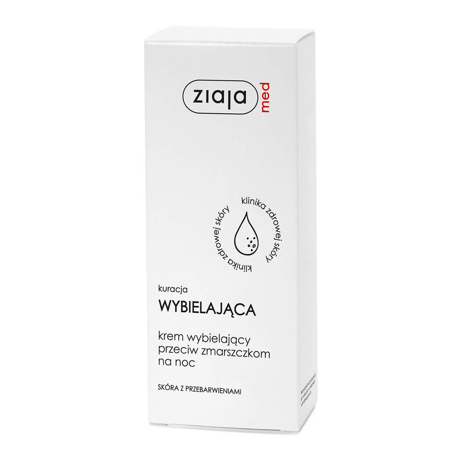 Ziaja Med Kuracja wybielająca, Cremă antirid, pentru noapte, 50 ml