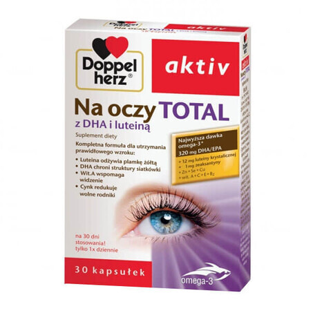 Doppelherz aktiv Pour les yeux Total, 30 capsules