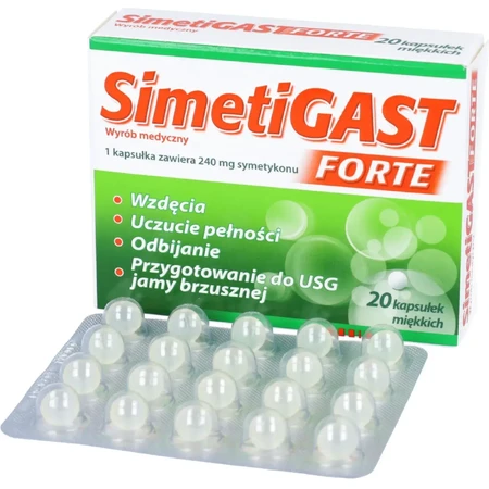 SimetiGast Forte 240 mg, 20 cápsulas flexibles