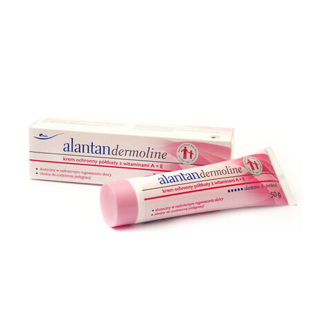 Alantan Dermoline, halfvette beschermende crème met vitamine A + E, 50 g