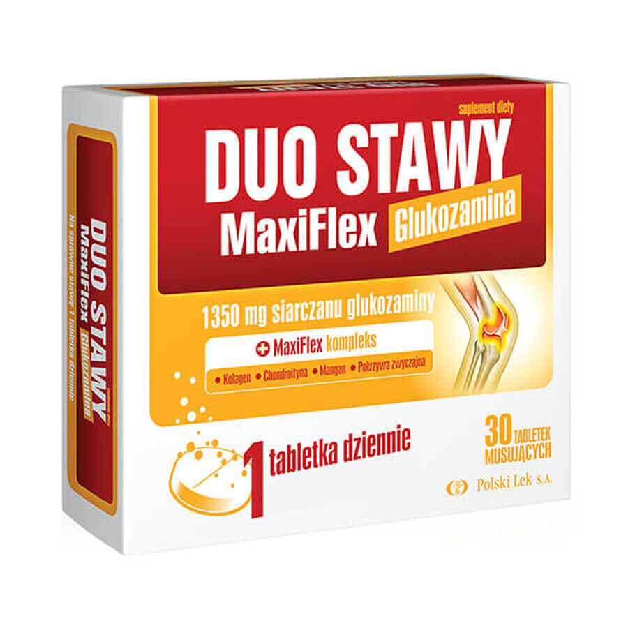 Duo Joints MaxiFlex, Orangengeschmack, 30 Brausetabletten