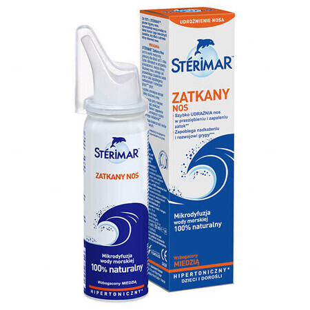 Sterimar Stuffy Nose, hypertone neusspray verrijkt met koper, 50 ml