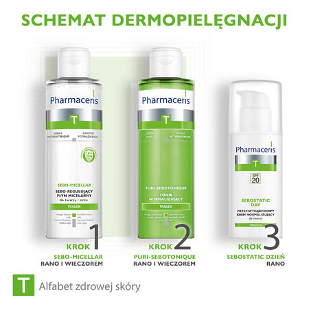 Pharmaceris T Sebostatischer Anti-Akne-Gesichtscreme, mattierend-normalisierend SPF 20, 50 ml