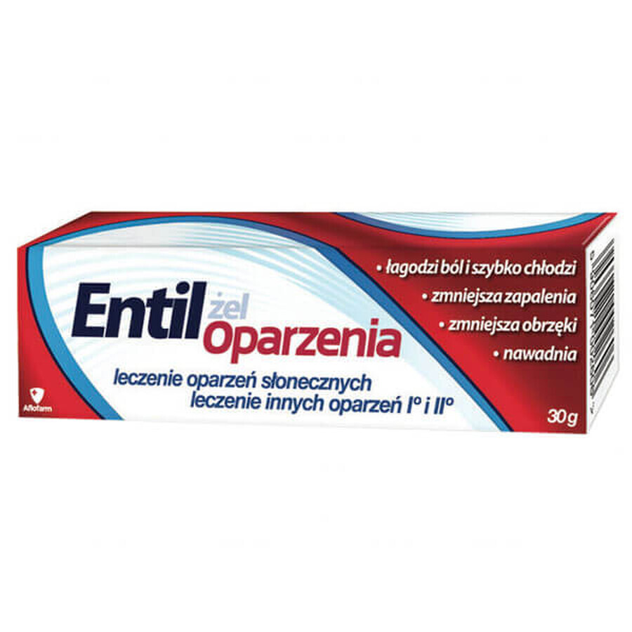 Entil Burns, verzachtende gel na zonnebrand, 30 g