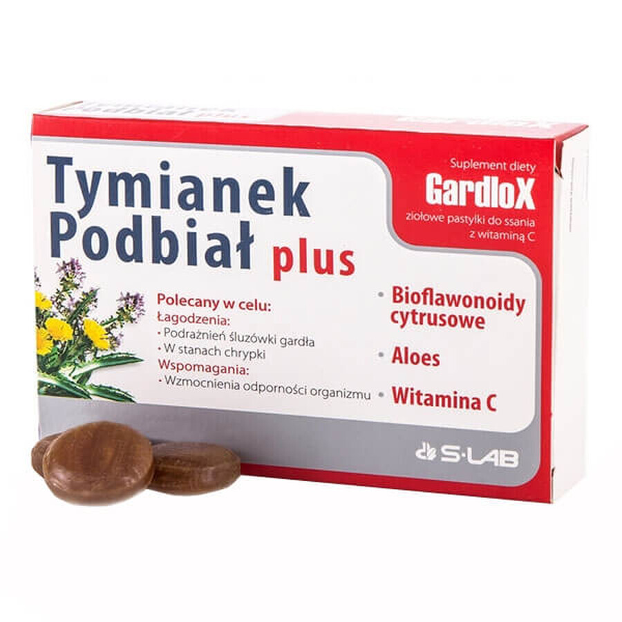 Tijm en Podbia Plus, 16 zuigtabletten + 8 zuigtabletten als cadeau