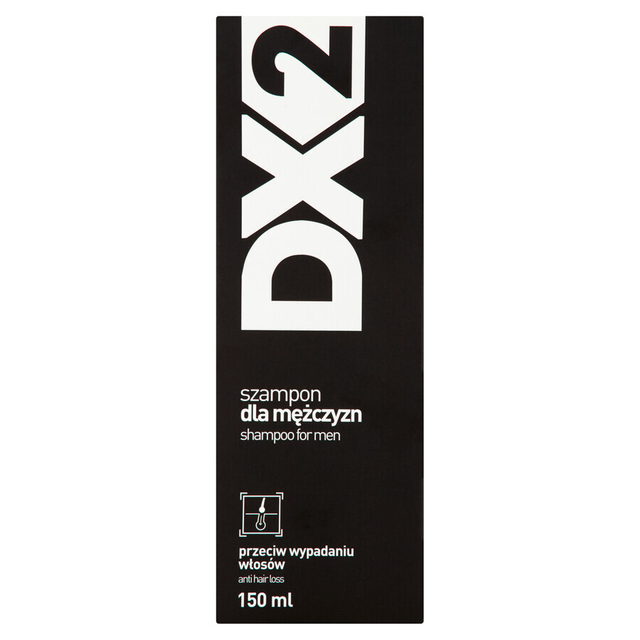 DX2, shampoo voor mannen, tegen haaruitval, 150 ml BESCHADIGDE VERPAKKING