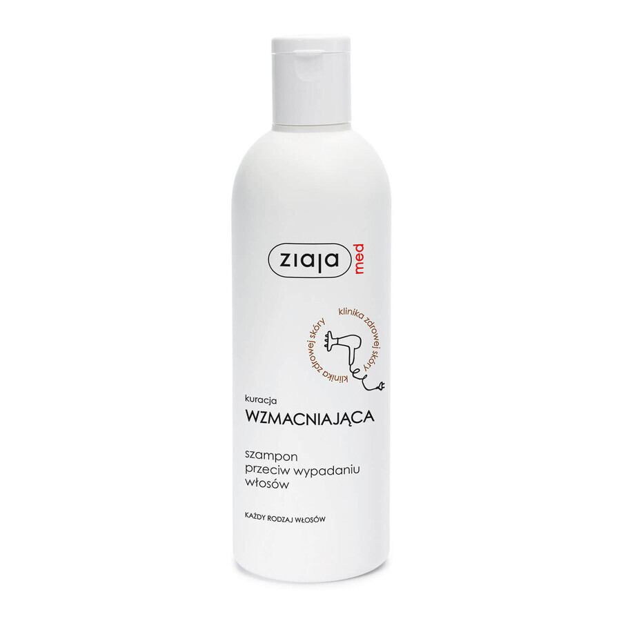 Ziaja Med Traitement fortifiant, shampoing contre la chute des cheveux, 300 ml