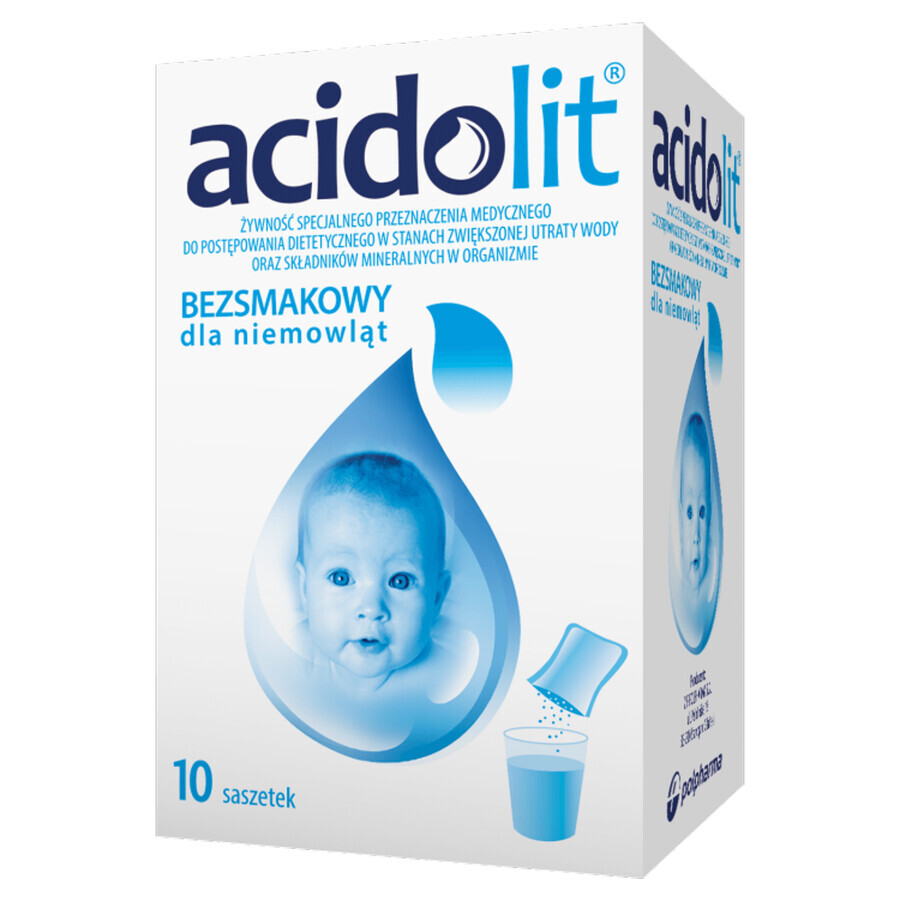 Acidolit voor baby&#39;s, smaakloos, 4,35 gx 10 zakjes