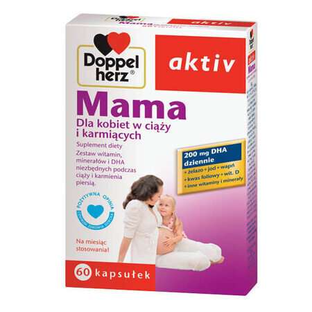 Doppelherz aktiv Mama, pour les femmes enceintes et allaitantes, 60 gélules