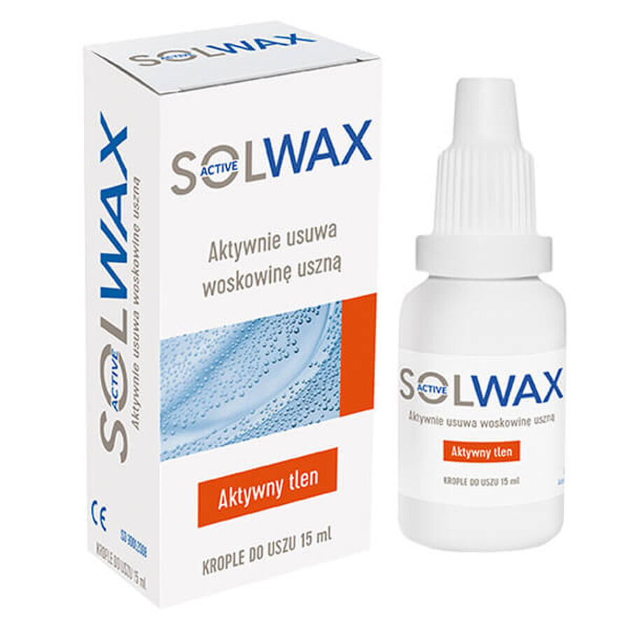 Solwax Actief, oordruppels, 15 ml