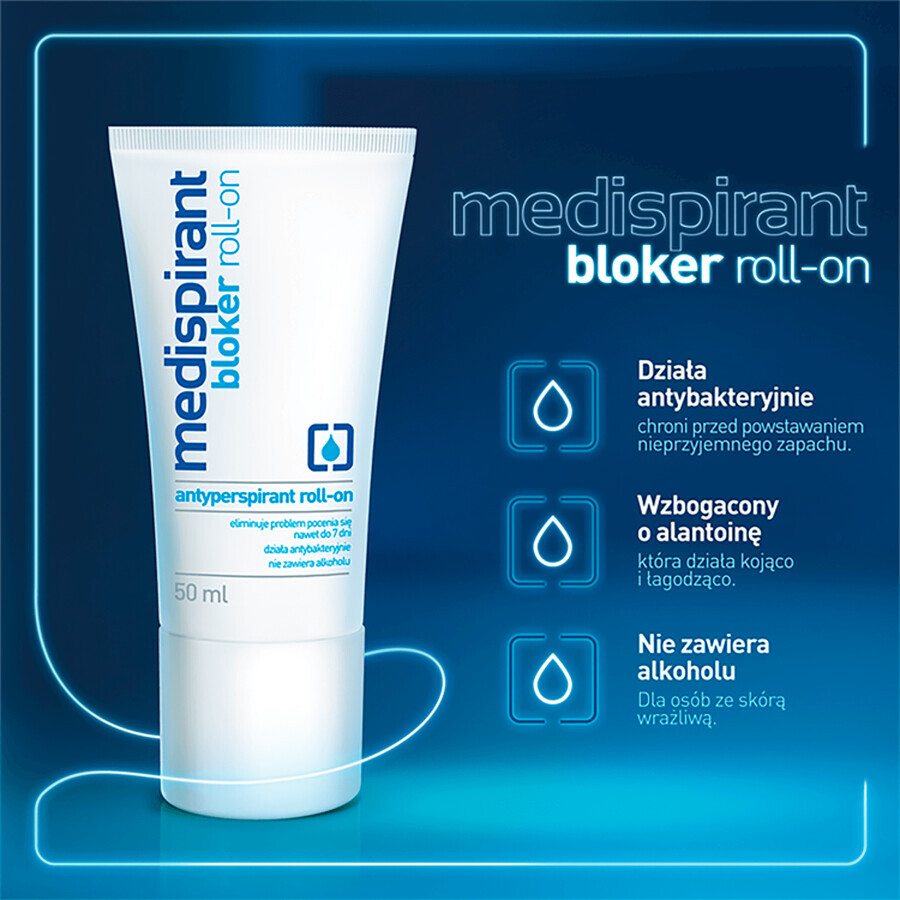 Medispirant, antyperspirant bloker roll-on, 50 ml