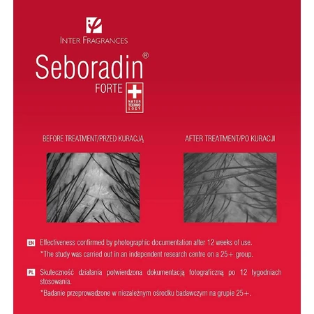 Seboradin Forte, 14 ampoules, Hair loss treatment