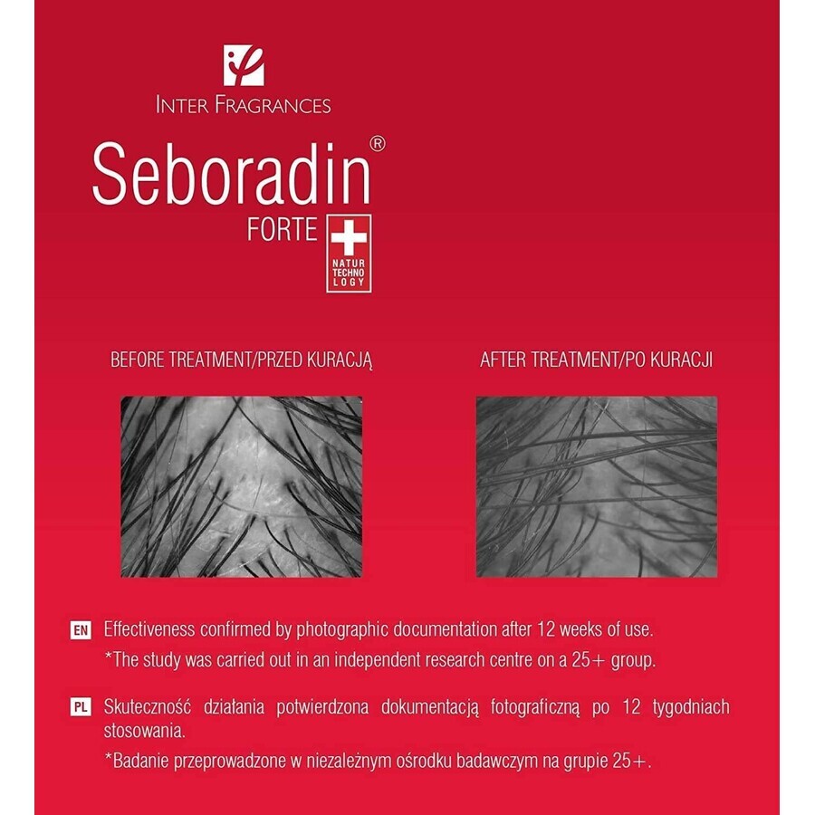 Seboradin Forte, traitement anti-chute, 5,5 ml x 14 ampoules