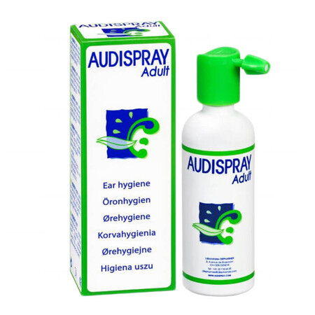 Audispray Adulte, solution d&#39;eau de mer pour l&#39;hygiène des oreilles, 50 ml