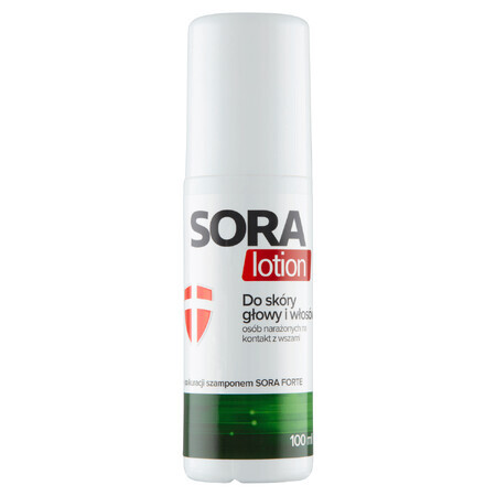 Sora Lotion, tratament împotriva păduchilor pentru scalp și păr, 100 ml