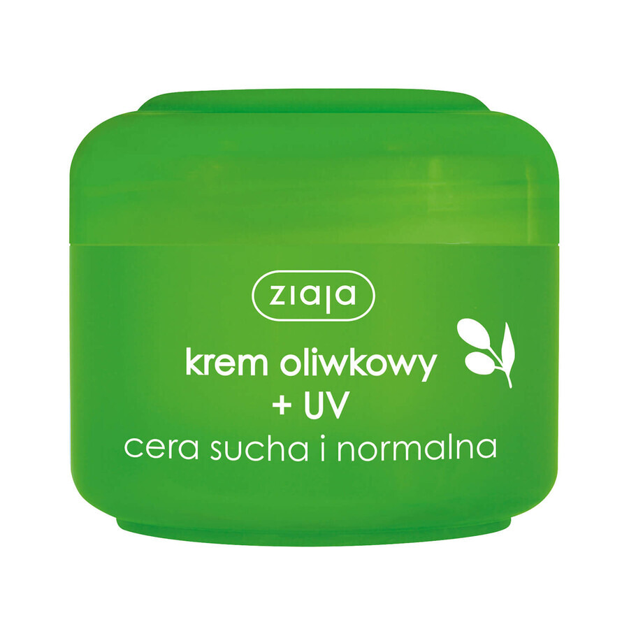 Ziaja Oliwkowa, cremă cu filtru UV, ten uscat și normal, 50 ml