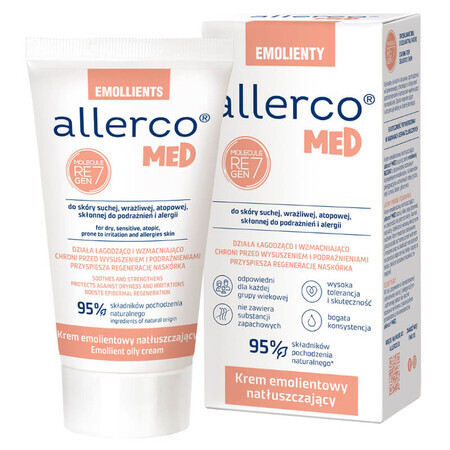 Allerco Emollienti, crema idratante emolliente, 75 ml