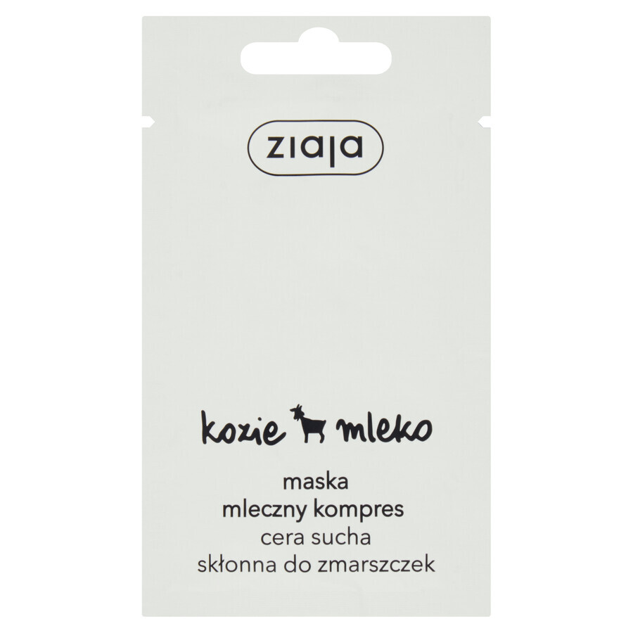 Ziaja Geitenmelk, gezichtsmasker, droge huid, 7 ml