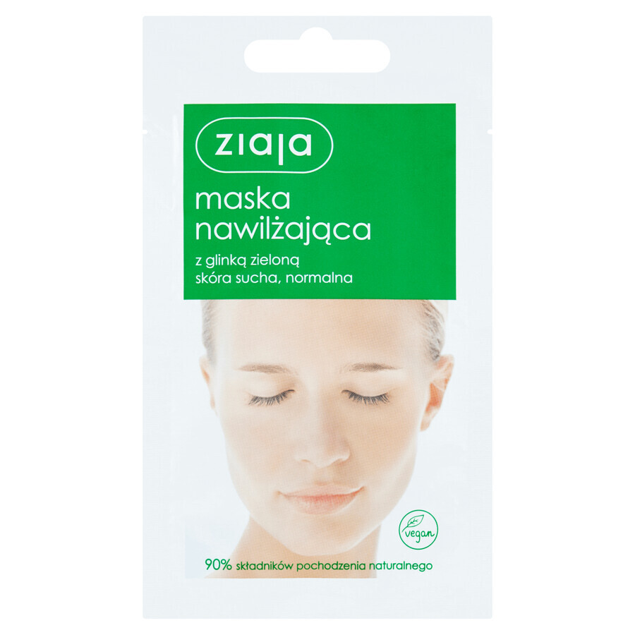 Ziaja, masque visage hydratant à l&#39;argile verte, 7 ml