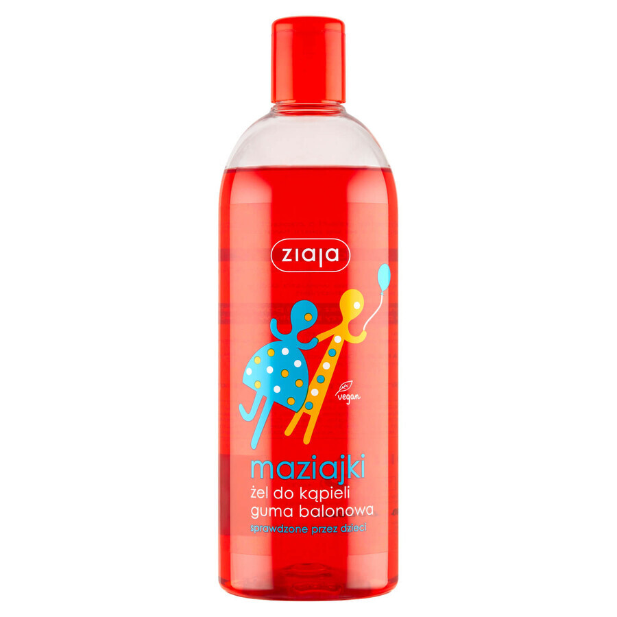 Ziaja Maziajki, savon de bain pour enfants de plus de 3 ans, bubble gum, 500 ml