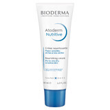 Bioderma Atoderm Nutritive, crema facial nutritiva, pieles secas y muy secas, 40 ml