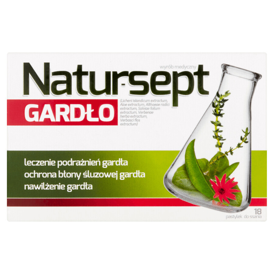 Natur-Sept Gardło, 18 zuigtabletten