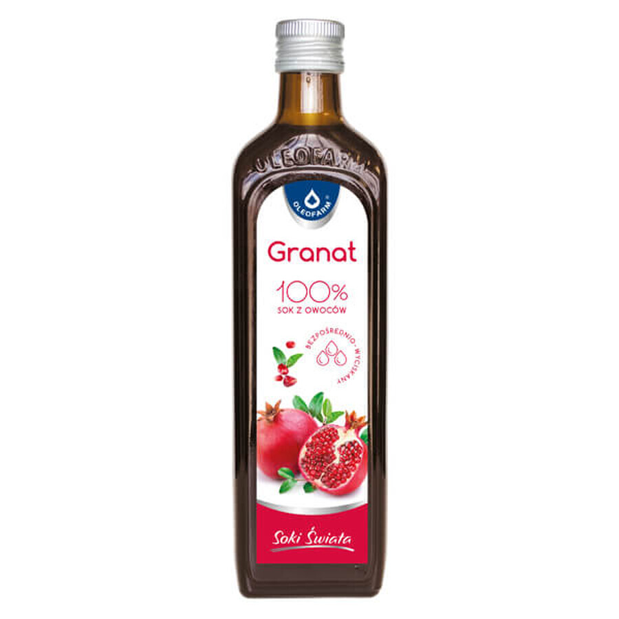 Succo di melograno premium - 100% naturale, senza aggiunte, 490 ml. Succo dal gusto intenso e alto valore nutrizionale. Ideale per la tua salute.