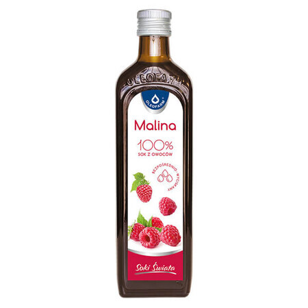 Oleofarm Juices of the World Framboise, jus de fruit 100%, 490 ml