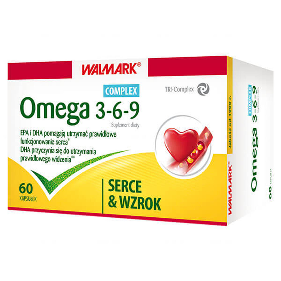 Complexe Walmark Omega 3-6-9, 60 gélules