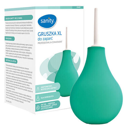 Sanity, poire XL pour la constipation pour adultes et enfants de plus de 3 ans, n° 11, avec bonbons