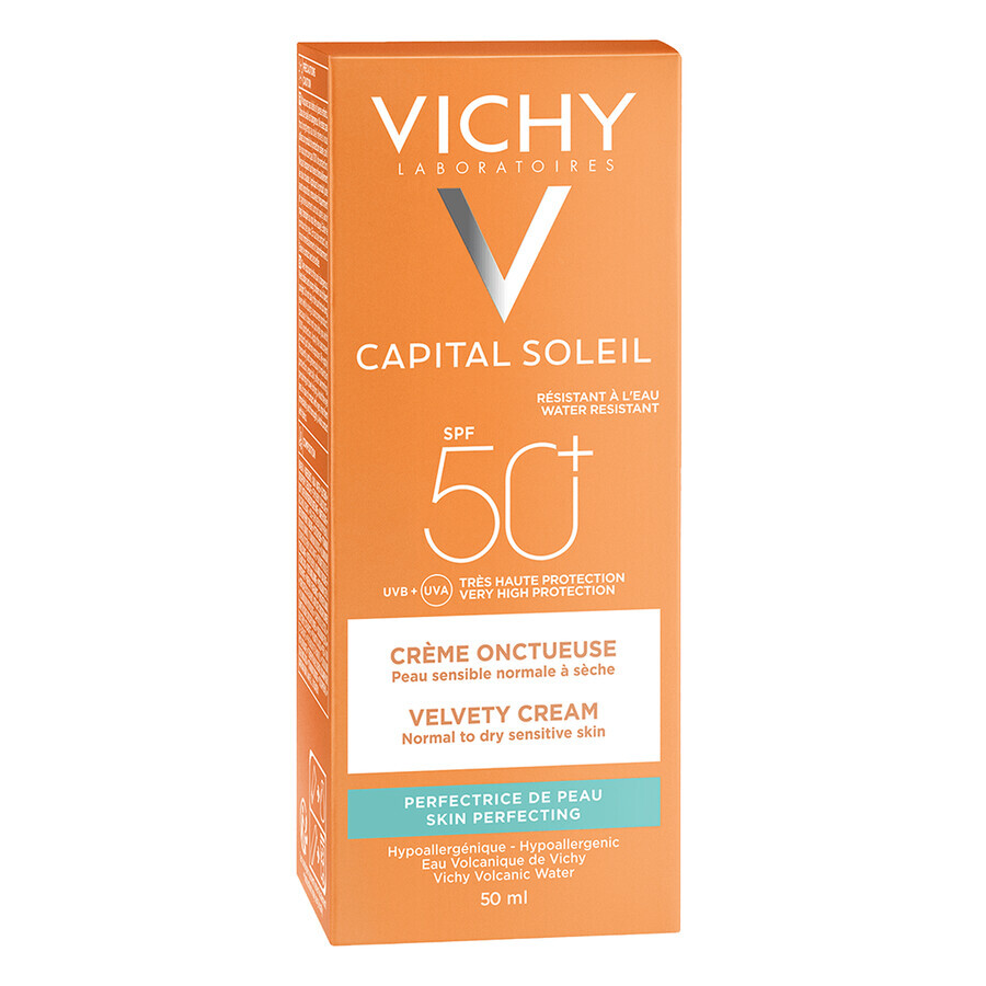 Vichy Ideal Soleil (Capital Soleil), fluwelen gezichtscrème, SPF 50, 50 ml