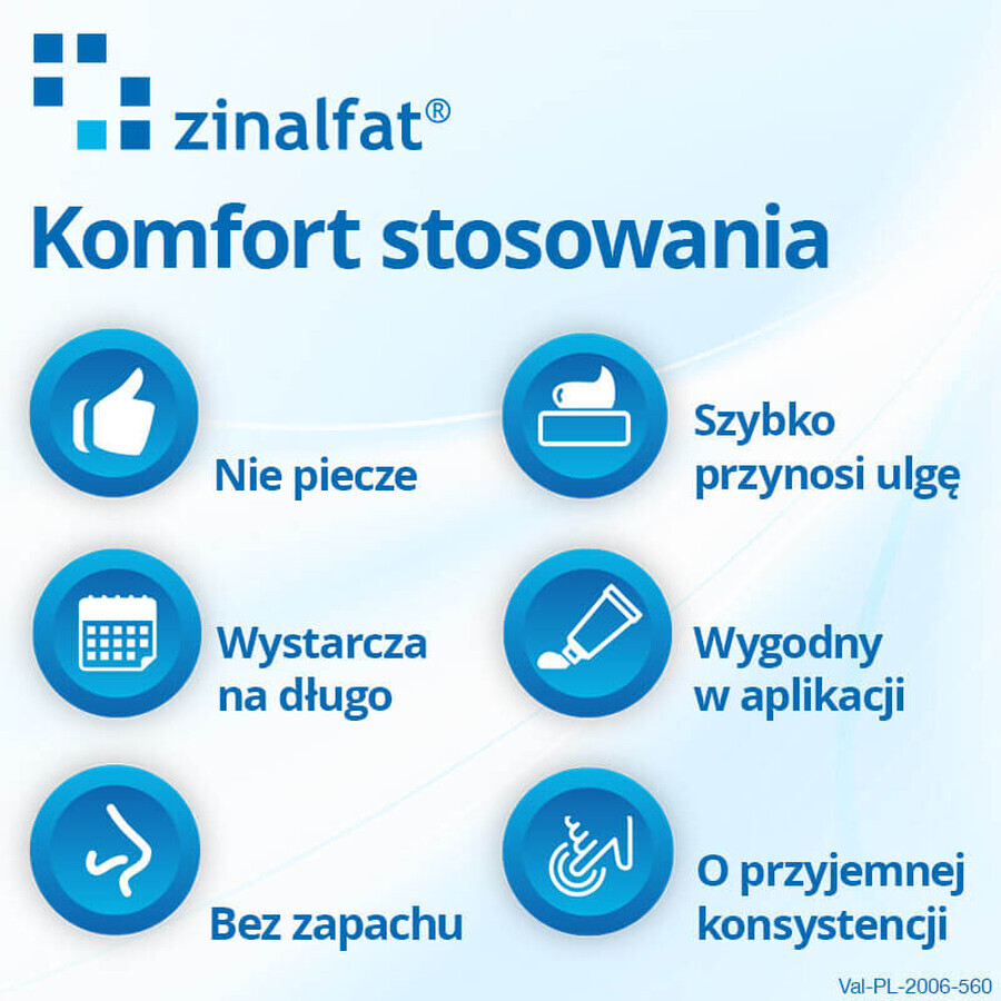 Zinalfat, Beruhigende Regenerierende Creme, 50 ml