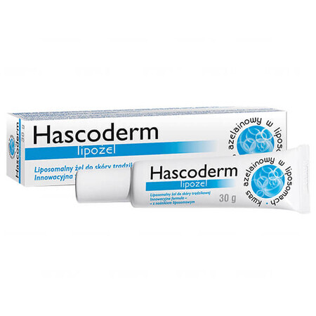 Hascoderm Lipogel, liposomale gel voor de acnehuid, 30 g