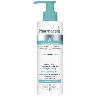Pharmaceris A Physiopuric, hydraterende fysiologische gezichtswasgel, allergische en gevoelige huid, 190 ml