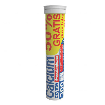 Calcium 300 Pur Hypoallergénique, 20 comprimés effervescents