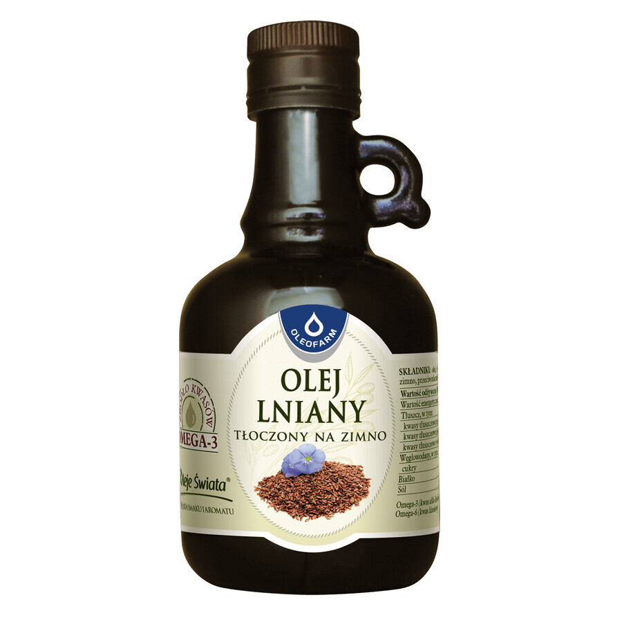 Oleofarm Oils of the World Lijnzaadolie, koudgeperst, 250 ml