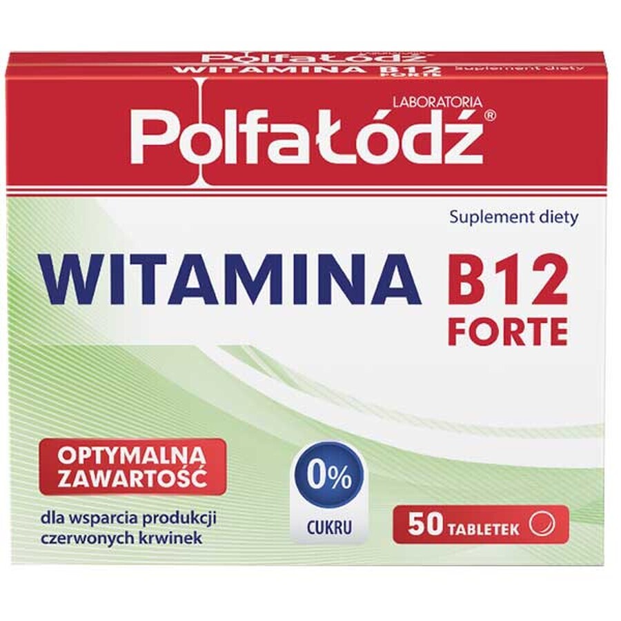 Laboratoires PolfaŁódź Vitamine B12 Forte, 50 comprimés