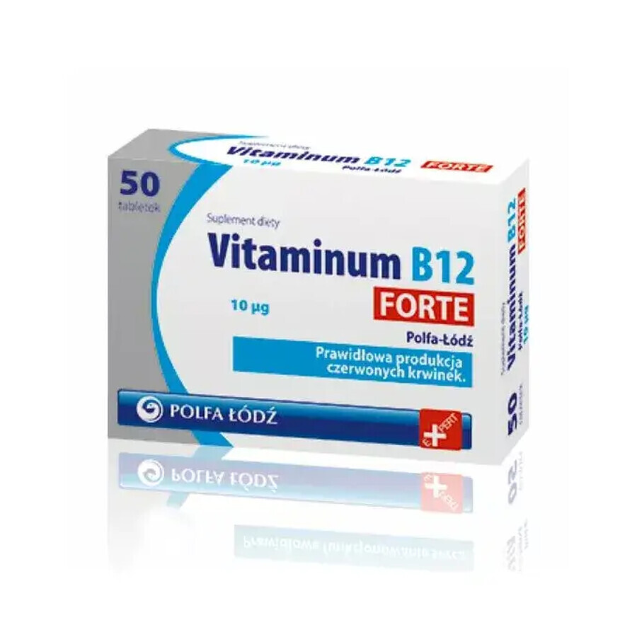 Laboratoria PolfaŁódź Vitamina B12 Forte, 50 comprimidos