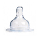 Canpol Babies Wide Mouth Baby Bottle Teat Silicone EasyStart Size 1 Free 1pc