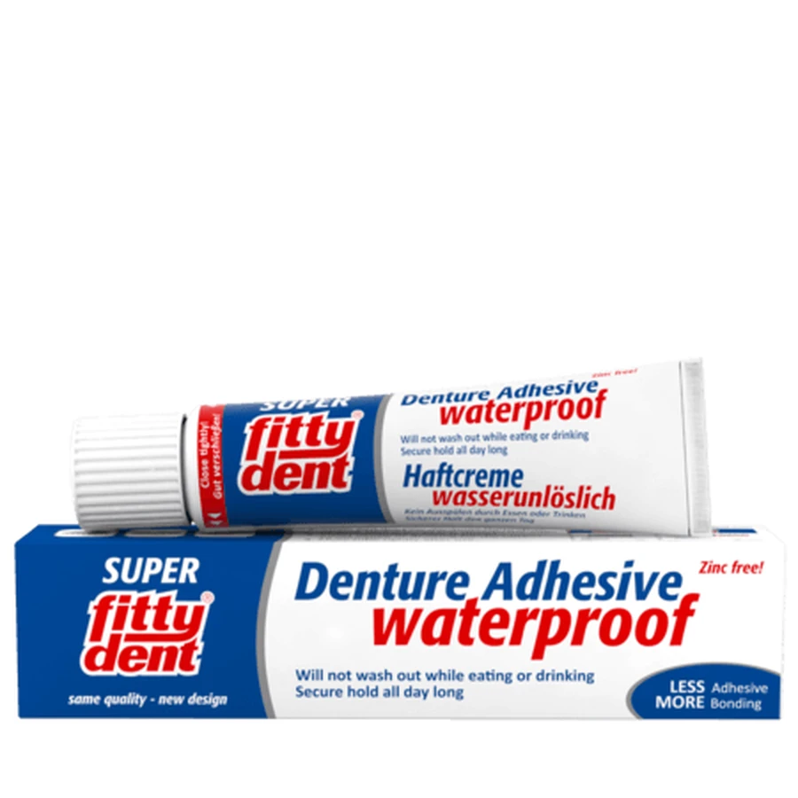 Fittydent Super Waterproof Denture Adhesive, 40 g, Dentaid