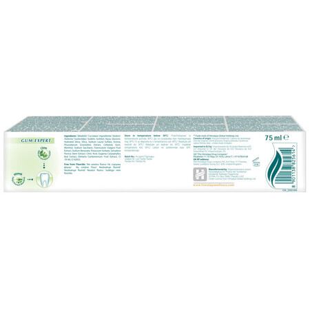 Himalaya Mint Fresh, pastă de dinți cu gel pe bază de plante pentru împrospătarea respirației, 75 ml