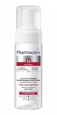 Pharmaceris N Puri-Capiliqmusse, delicate schuimversterkende haarvaten voor het wassen van gezicht en ogen, 150 ml