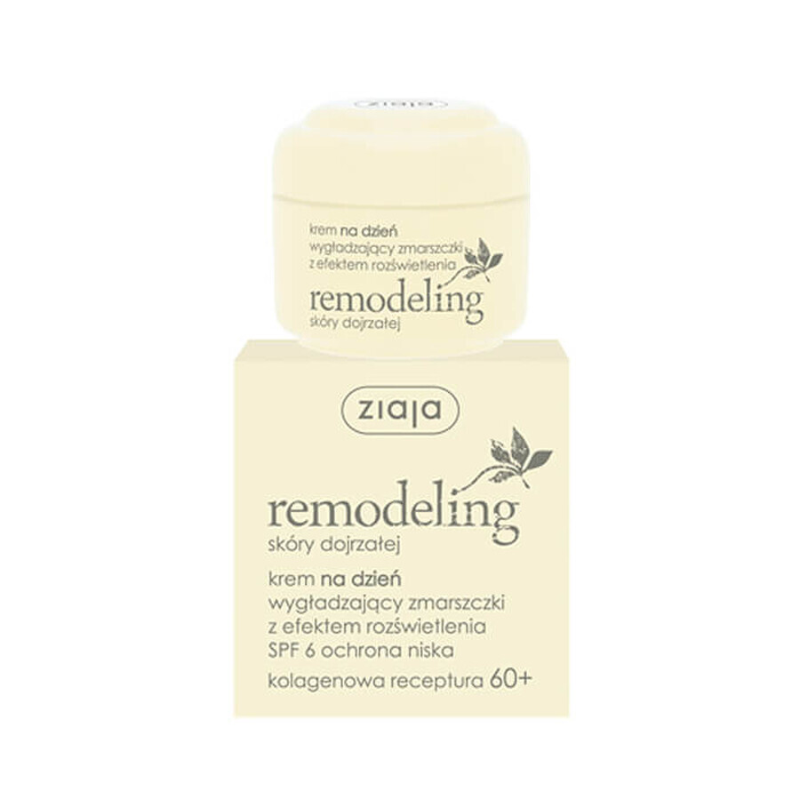 Ziaja Remodeling 60+, Glättende Tagescreme gegen Falten, 50ml