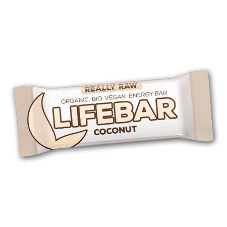 Barretta biologica con cocco crudo, 47 g, Lifebar