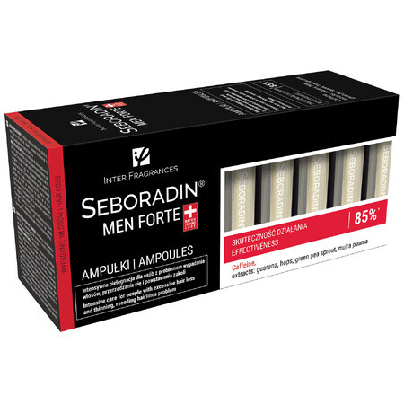 Seboradin Men Forte, behandeling tegen haaruitval voor mannen, 5,5 ml x 14 ampullen