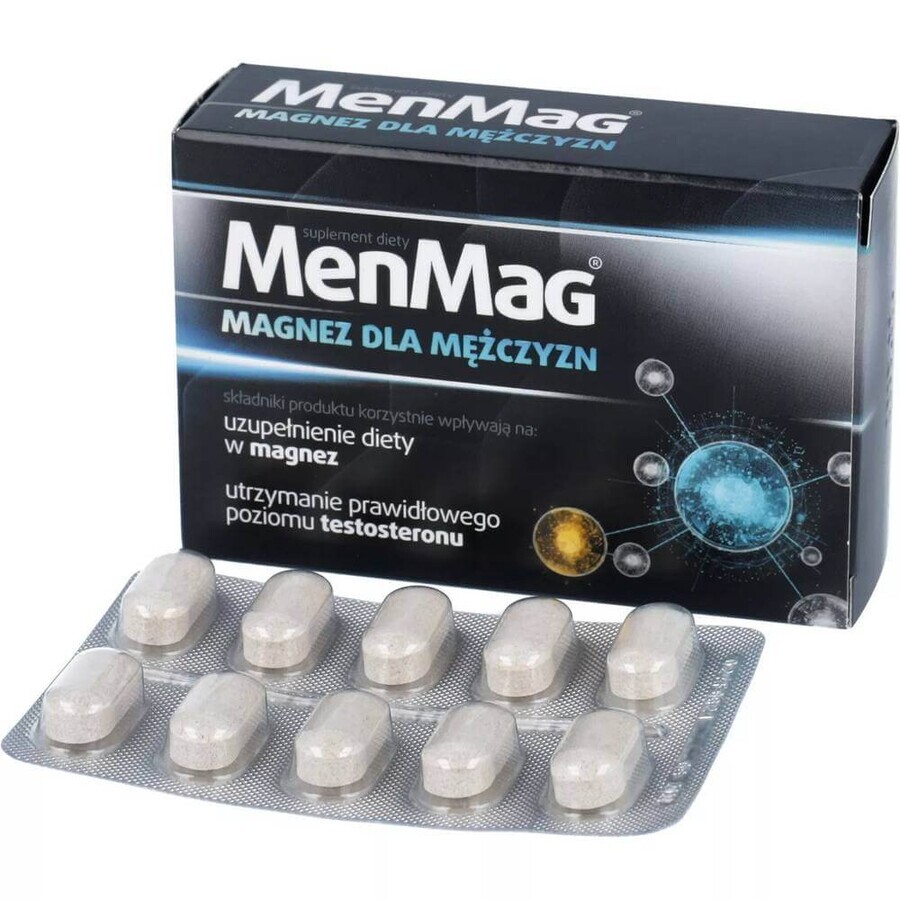 MenMag, magnesio per uomini, 30 compresse