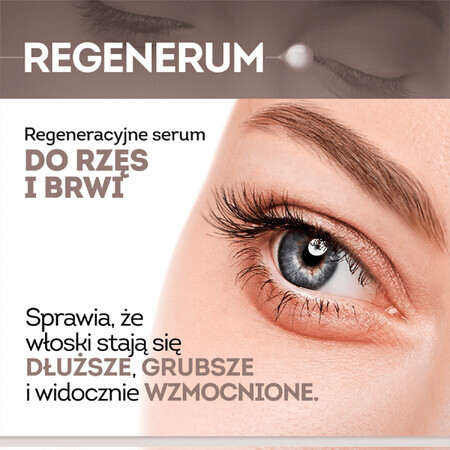 Regenerum, sérum régénérateur pour cils et sourcils, 11 ml