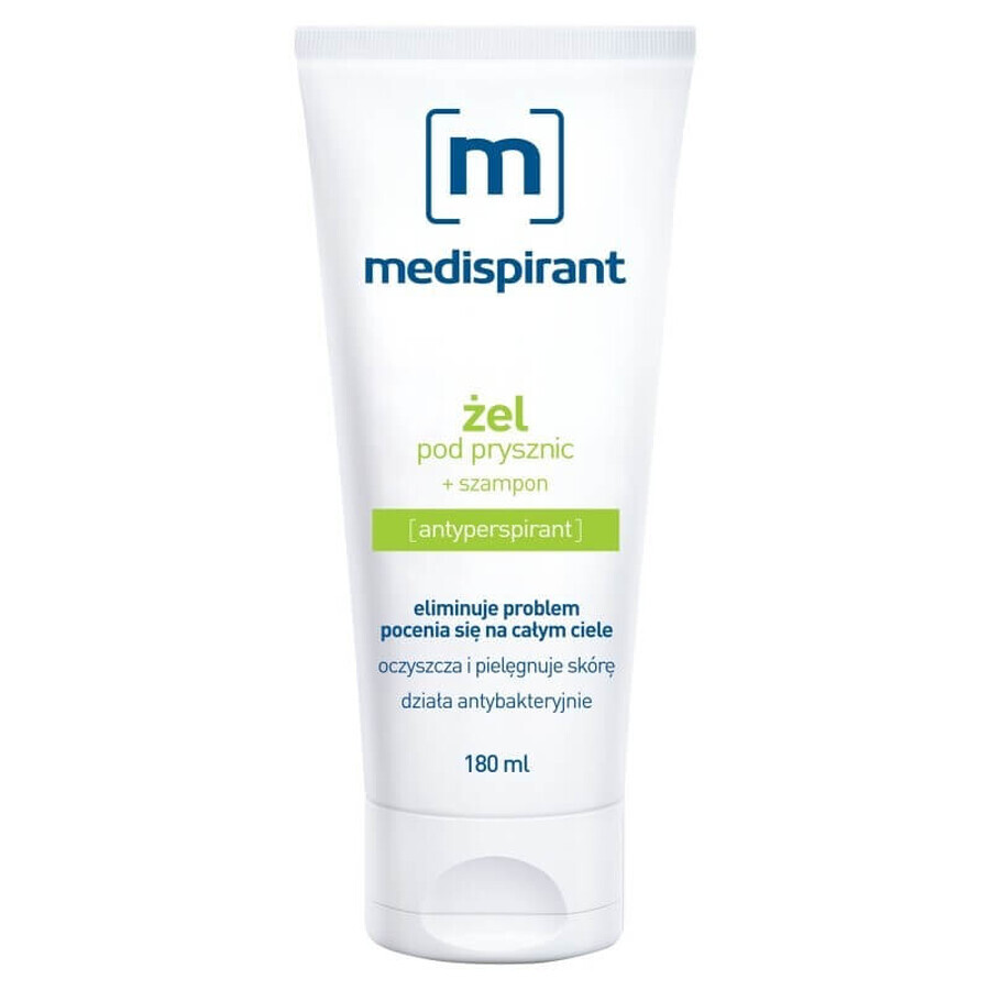 Médispirant, gel douche et shampoing 2en1, 180 ml