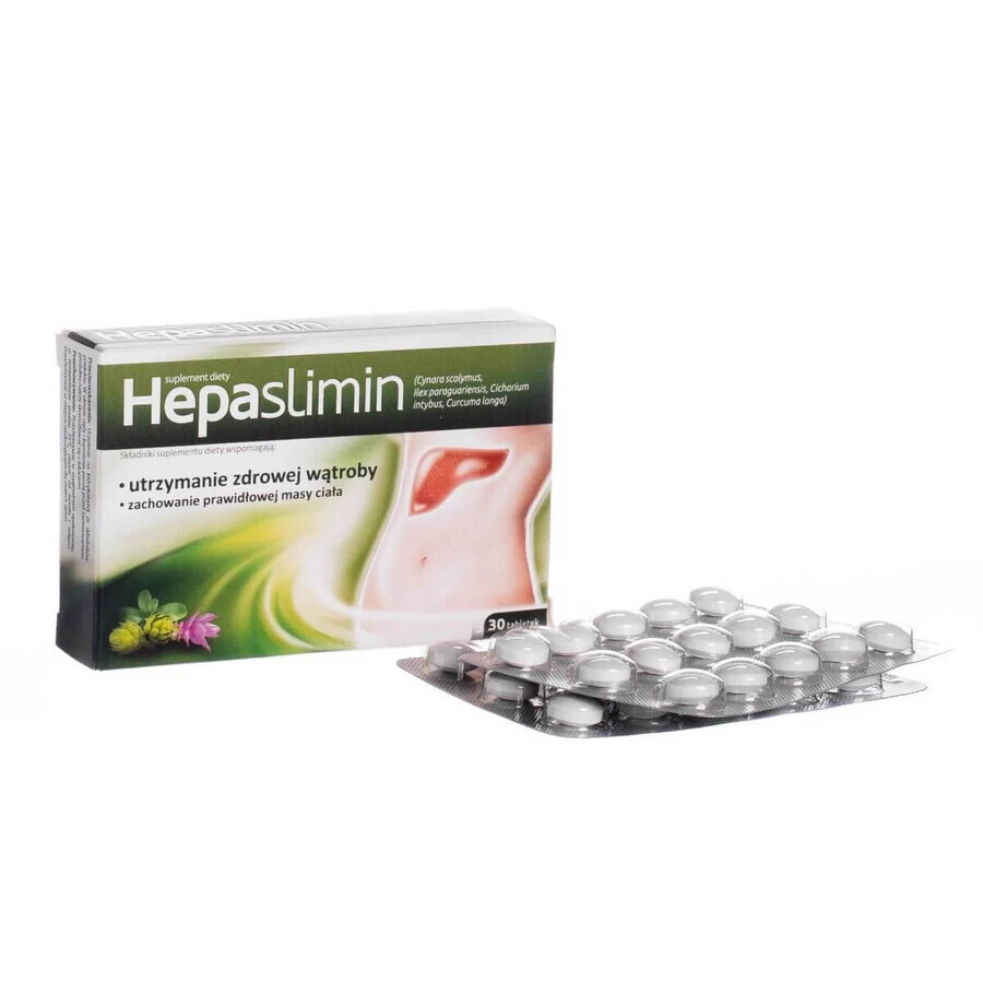 Hepaslimin, 30 tabletten