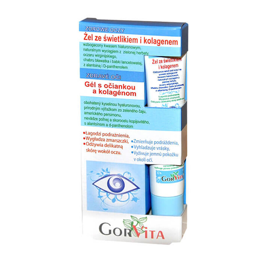 GorVita, ooggel met dakraam en collageen, 20 ml